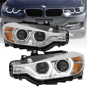 Xenon Scheinwerfer Set Angel Eyes LED TFL Chrom für BMW 3er F30 F31 2011–2015 - Bild 1 von 4