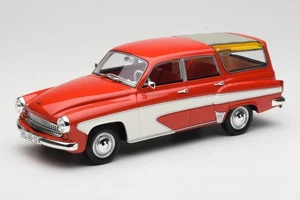 BOS037 Wartburg 311 Camping Deluxe Red White BOS 1/18 - Imagen 1 de 6