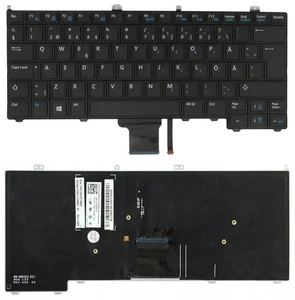 Teclado FINLANDÉS Original para Dell Latitude 12 7000 E7240 E7420 E7440 LED - Imagen 1 de 3