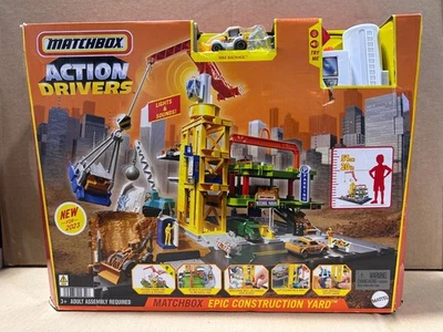 Matchbox Action Drivers - Epic Construction Yard Play set *NEW  - Free Ship - Image 1 of 4