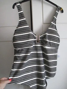 F&F STRIPED SWIM SUIT SIZE 20 BNWT - Picture 1 of 5