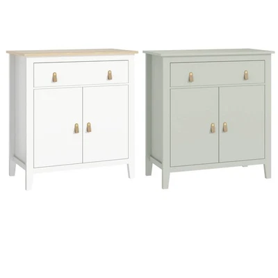 Sideboard Storage Cabinet with Drawer & Door Farmhouse Entryway Buffet Cupboard - Image 1 of 4