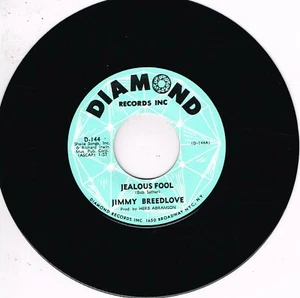 JIMMY BREEDLOVE - JEALOUS FOOL / LI'L OL' ME (2 Hot 1950s Rhythm & Blues Jivers) - Imagen 1 de 1