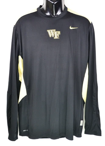 Nike Dri Fit Wake Forest Demon Deacons Men's Size XL Crew Neck Athletic Pullover Cover