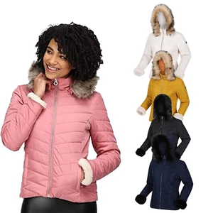 Regatta Womens Winslow Hooded Thermal Insulated Quilted Jacket Coat RRP £100 - Picture 1 of 19