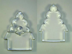 Ausstecher/Ausstechform „KIRCHE / KAPELLE MIT GLOCKE + UNTERTEIL“ Linzer 2-tlg. - Bild 1 von 1