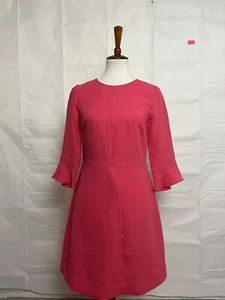 Banana Republic Pink Dress Size 2 Ruffle Bell Sleeves - Picture 1 of 7