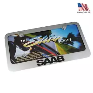 SAAB License Plate Frame (Chrome) - Picture 1 of 3
