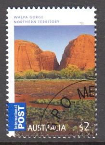 Preciosa estampilla postal internacional Australia 2008 Walpa Gorge NT CTO - Imagen 1 de 1