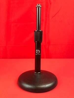 NEW-Atlas DS7E Round Base Adjustable Height Desktop Microphone Stand 8-13 Inch - Image 1 of 3