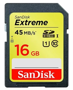 Sandisk 16G extreme V20 class SD card for Canon SX520 SX510 SX50 SX400 IS SX280 - Picture 1 of 3