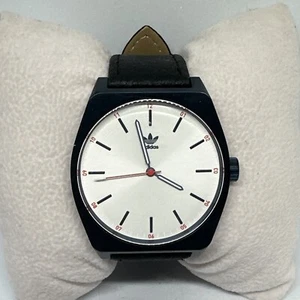 Adidas Process M1 Z023032-00 Men's Black Leather Analog Dial Quartz Watch HME204 - Picture 1 of 11