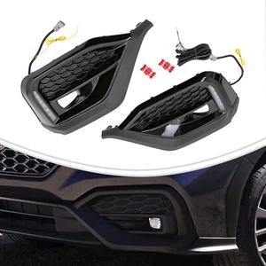 For 2022 2023 Subaru WRX STI sequential LED Turn Signal DRL Fog Bezel Light Pair - Picture 1 of 18