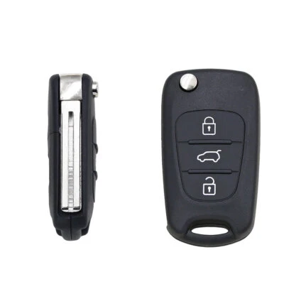 RACRDO Klappschlüssel 3 T Gehäuse für Hyundai i10 i20 i30 ix35 ix20 Elantra KIA Ceed