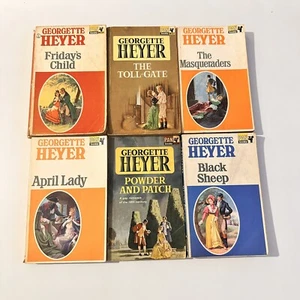 GEORGETTE HEYER Vintage Books 1960s X6 - Imagen 1 de 20