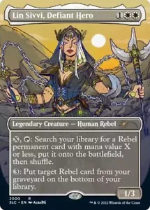Lin Sivvi, Defiant Hero BORDERLESS - 2000 - Secret Lair 30th Anniversary MTG - Bild 1 von 1