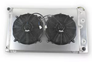 For 1979-1987 Chevy El Camino Monte Carlo 3 Row Radiator SHROUD Fans 75-79 Nova - Foto 1 di 11