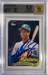 1989 Ken Griffey Jr. Topps gehandeltes Auto RC... BGS 9,5 Edelstein neuwertig mit 10 Autos - Bild 1 von 2