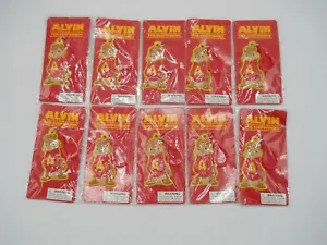 LOT OF 10 Alvin and the Chipmunks Alvin Keychain 20th Century FOX 2011 Bendable - Picture 1 of 3