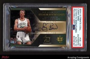 2004-05 Ultimate Collection Signatures #LB Larry Bird PSA Auth On Card 10 AUTO