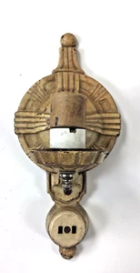 Puritan Art Deco Cast Iron Wall Sconce Light Fixture w/ Plug Vtg 5701-OB - Picture 1 of 11