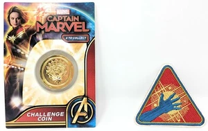 Juego de monedas 5/10 y parches de misión de Marvel Captain Marvel - Imagen 1 de 5