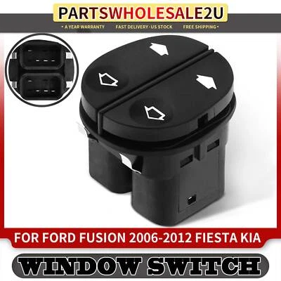 Interruptor de ventana eléctrica delantera izquierda para Ford Fiesta 1998-2012 Fusion 2006-2012 Ka 01-08 Foto 1 de 4