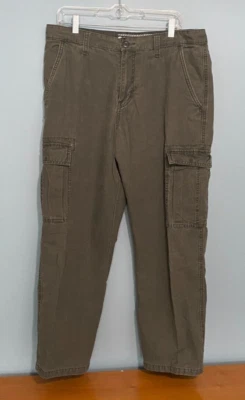 OLD NAVY FLEECE LINED CANVAS CARGO PANTS 34X30 - Image 1 of 4