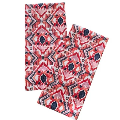 NEW WITHOUT TAGS OPALHOUSE TARGET ORANGE BLUE LAVENDER IKAT KITCHEN DISH TOWELS - Image 1 of 4