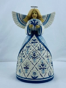 2003 Jim Shore 114404 Heartwood Creek Engel hält Herz Figur Psalmen 33:11 - Bild 1 von 18