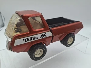 Vintage Pressed Steel TONKA Riding Stables Pickup Truck Brown - Bild 1 von 8
