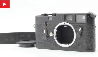 【Near MINT++ w/ Strap】 Leica M4 Black Chrome Rangefinder Film Camera from JAPAN - Image 1 of 4