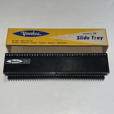 Bandeja deslizante Yankee Universal 40 vintage compatible con TDC B&H Viewlex Keystone Ansco Kodak Foto 1 de 4