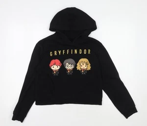 Harry Potter Girls Black Gryffindor Hoodie 11-12 Years - Picture 1 of 12
