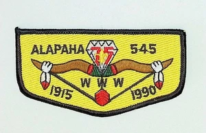 Alapaha Lodge 545 Alapaha Area Council GA S13 1990 Flap BLK Bdr (JM1964) - Picture 1 of 2