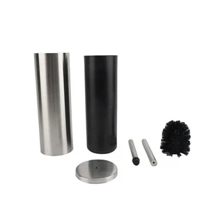 Bathroom Anti-Odor Toilet Brush Floor Standing Brushed Finish - Picture 1 of 2