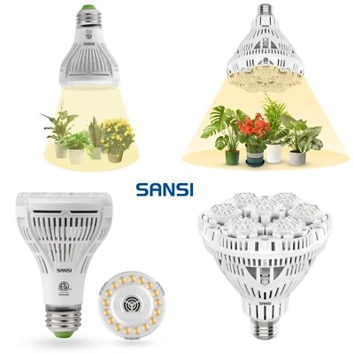 SANSI Bombilla LED para Crecimiento de Plantas 10W 15W 24W 36W Espectro Completo Interior Flores Vegetales Foto 1 de 2