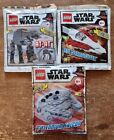 Lego Star Wars Bundle X3 Foil Bags Sealed Packs The Falcon AT-AT & Starfighter