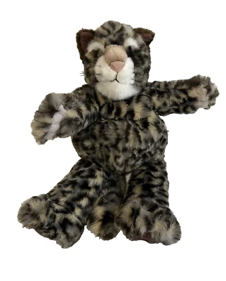 Manhattan Toy Cat Kitty Snow Clouded Leopard Plush Stuffed Animal Puppet - Image 1 of 4