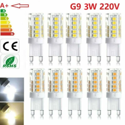10x G9 LED Bulb Warm/Cool White 5W=40W Halogen Capsule Light Bulbs Energy Saving