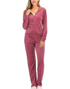 Very Stylish velour hoodie and pants track suit sport suit - Picture 1 of 1
