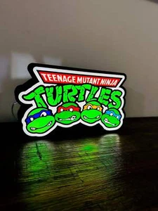 TMNT -Teenage Mutant Ninja Turtles Night Light / Light Box / Light Up Wall Art - Picture 1 of 10