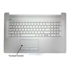 Compatible For HP 17-BY3906NG Silver UK Palmrest Cover TopCase Keyboard TouchPad