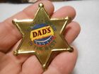 Vintage Dads Root Beer Fastest Straw in the West Metal Badge