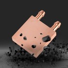 for Graphics GPU Head CPU 40 * 40 * 10mm Copper Water Cooling Block