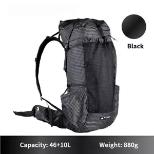 Backpack 46+10L Ultralight 880g Sport Bag Wear Resistant Camping Bag Waterproof - Picture 1 of 26
