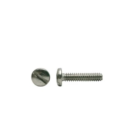#4-36 x 1/4" PAN HEAD SLOTTED, MACHINE SCREWS, STAINLESS STEEL, 18-8, SELECT QTY - Image 1 of 2