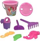 Mermaid Sand Toys with Bucket, Shovel, Moulds, Water Can, and Rake- Toys Kids