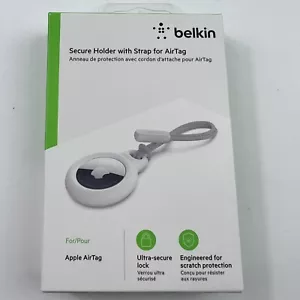 Apple AirTag Supporto Sicuro con Cinturino Nero Belkin F8W974btBLK - Foto 1 di 1