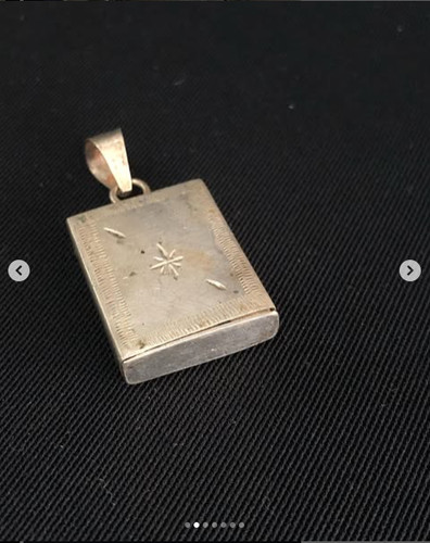 UNDERCOVER Collana antica in argento con segreto argento sterling 800 peso 8 grammi leng